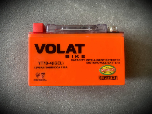 АКБ VOLAT (8 Ah) YT7B-4 (iGEL) L+