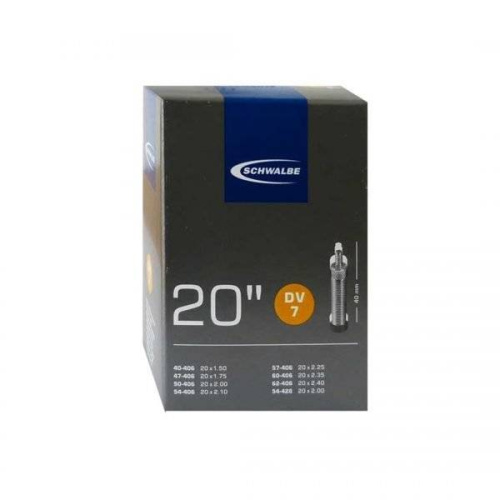 Камера. 20 данлоп 05-10415611 DV7 20х1,50-2,40 (40/62-406) IB 40mm. SCHWALBE