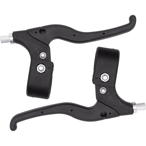 Комплект тормозных ручек  пластиковые (чёрные) под 4-пальца.