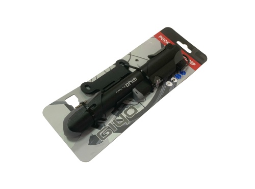 Насос 6-190610 GP-41S пластиковый телескопический, с манометром, универсальн. гол-ка, 100PSI  GIYO