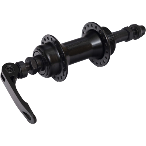 Втулка заднего колеса (003) , стальная, ЧЁРНАЯ, 36 отв., с эксцентриком, 3/8X14GX36HX135X145 7S