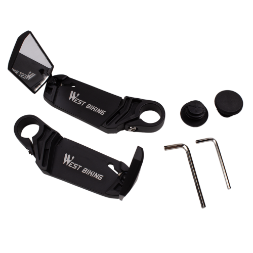 Пара складывающихся велозеркал West Biking, размер 35*130 мм