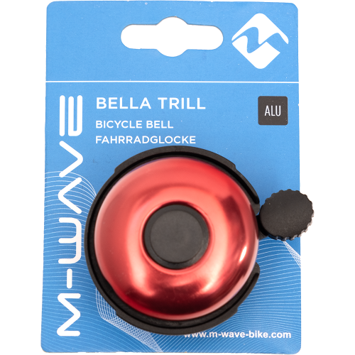 Звонок 5-420153 алюм./пластик D=53мм  черно-красный (на блистере) M-WAVE