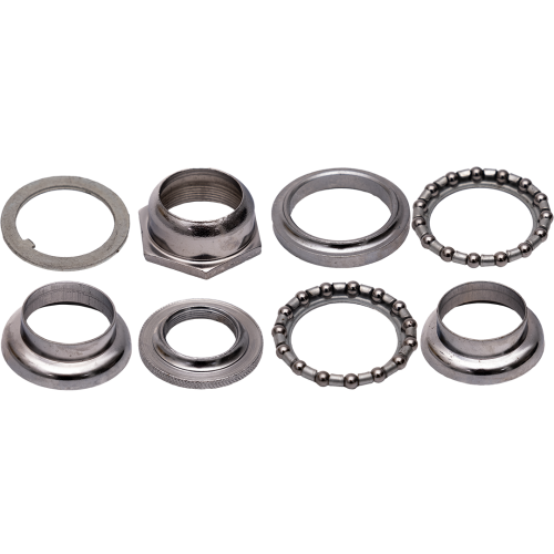 Набор рулевой "Русский стандарт" (состоит из 8-частей) Хромированный. Для советских велосипедов.