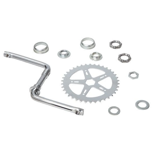 Шатуны 1зв, 36Т, 127мм сталь хром для детских велосипедов