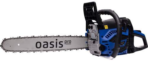 Бензиновая цепная пила Oasis GS-5618 Pro, двигатель 56 куб.см, 2,8 кВт / 3,8 л.с., 18"/45 см, .325", 1,5 мм, 72 зв., легкий старт