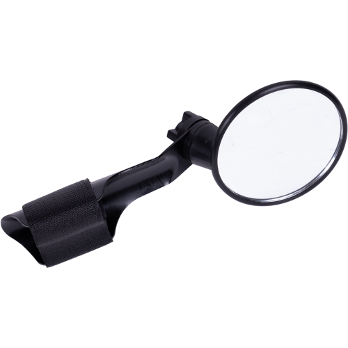 Зеркало круглое, плосокое, 6-647338, 3", 3 степ. своб., крепление к ручке руля на липучке, черное
