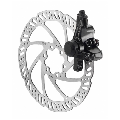 Торм. набор механ. 6-190280 диск. ПЕРЕДНИЙ MD-M280 (ротор 160мм+суппорт+колодки) совместим. колодки VX839 черный TEKTRO