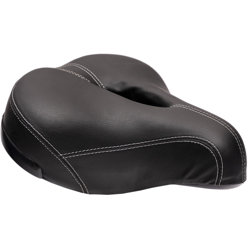 Седло HORST, 00-170053 комфорт 250х230мм с вентил. с замком, эластомер. черное