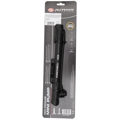 Насос 8-18101044 пластик. AAP Cross Composite шланг.+ножн. упор. 120PSI универс. гол-ка Т-ручка черн