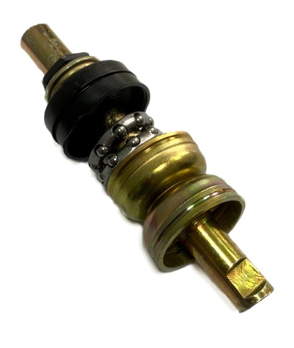 Вал каретки дорожного в сборе с чашками