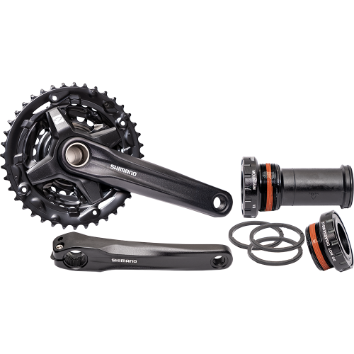 Шатуны  FC-MT210 Среднее полое 9 скоростей 40-30-22 зуба с осью MT501 без защитной накладки, AFCMT2103CB002XL