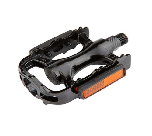 Педали алюм. литые с отражат. черные