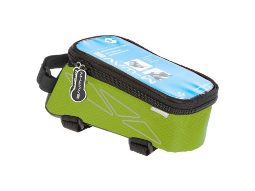 Сумочка/чехол+бокс 5-122555 на раму д/смартфона 170х80х80мм ROTTERDAM TOP L влагозащ. черно-зеленая 