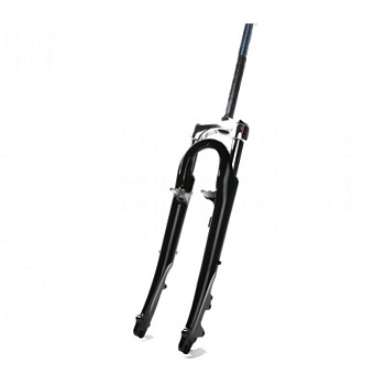 Вилка 26" аморт. ZOOM YS-768 (без лого) 5-395302 сталь 1 1/8" ход 40мм пруж.-эласт. шток 260мм, РЕЗЬ