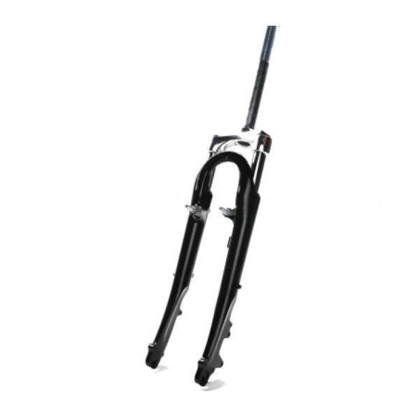 Вилка 26" аморт. ZOOM YS-768 (без лого) 5-395302 сталь 1 1/8" ход 40мм пруж.-эласт. шток 260мм, РЕЗЬ