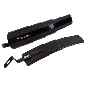Крылья для велосипеда 24-27.5" телескопические, развижные, на подседельный штырь, West Biking