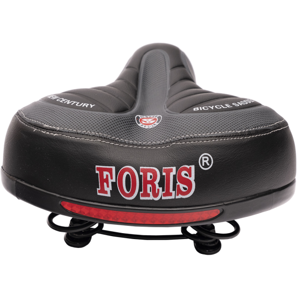 Седло спортивное на пружинах (модель: №2748) рельефное чёрное New Model