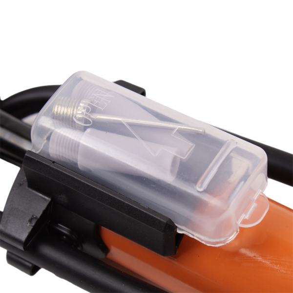 Насос ручной напольный велосипедный, 30х320мм, сталь, 160 PSI, насадки+игла, West biking