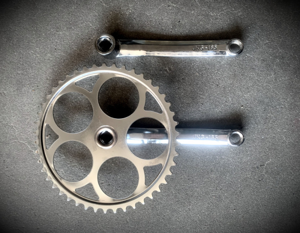 Шатуны 1зв. 46Т., L-165 мм. сталь под квадрат "PANCK" хром.