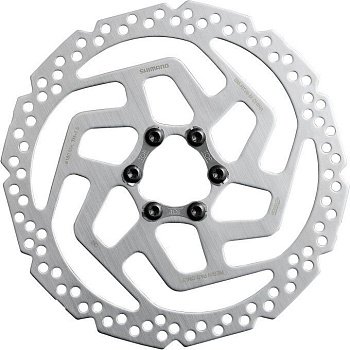 Тормозной диск Shimano, RT26, 160мм, 6-болт, только для пласт колод ASMRT26S 31012048, Индонезия