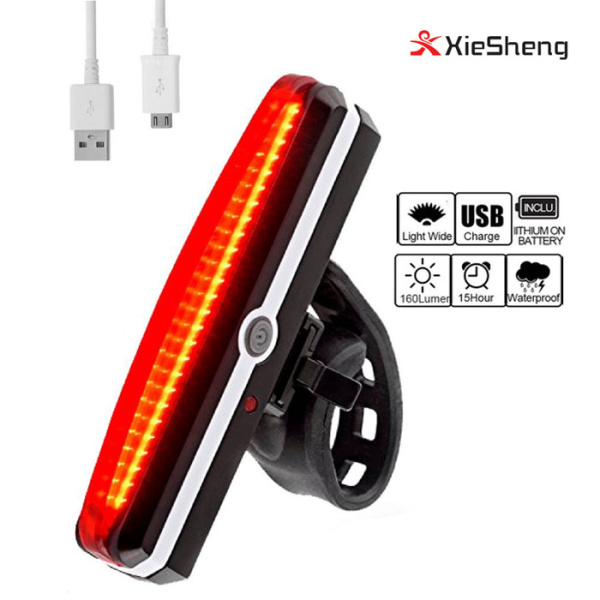 Фонарь задний велосипедный заряжаемый от USB.