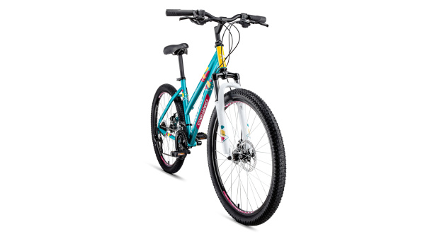 Велосипед FORWARD IRIS 26 2.0 disc (26" 18ск) зеленый матовый, RBKW97N6P002