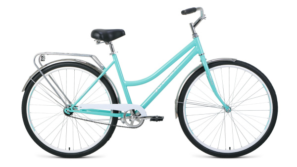 Велосипед FORWARD TALICA 28 1.0 (28" 1 ск. рост. 19") 2022, мятный/белый, RBK22FW28003