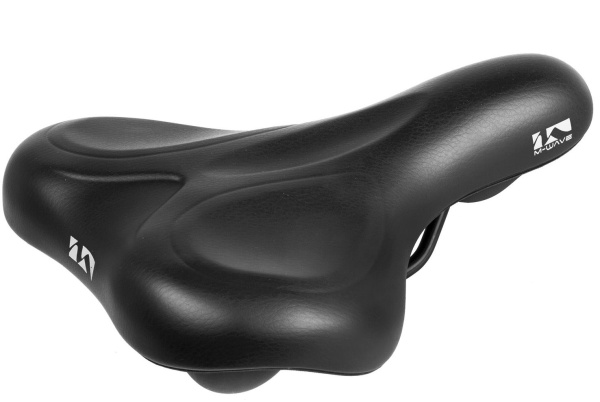 Седло 5-251037 универс. 260х210мм спец. наполн. бесшовное напр. со шкалой 464г черное M-WAVE VACU CI