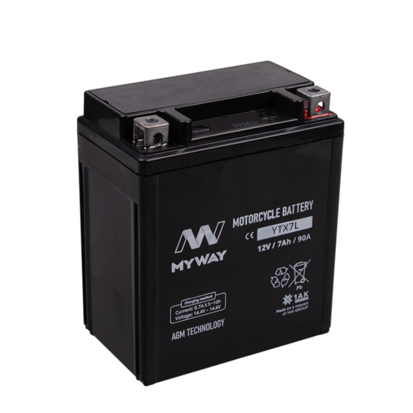 AKБ MYWAY BIKE YTX7L (113х70х131)