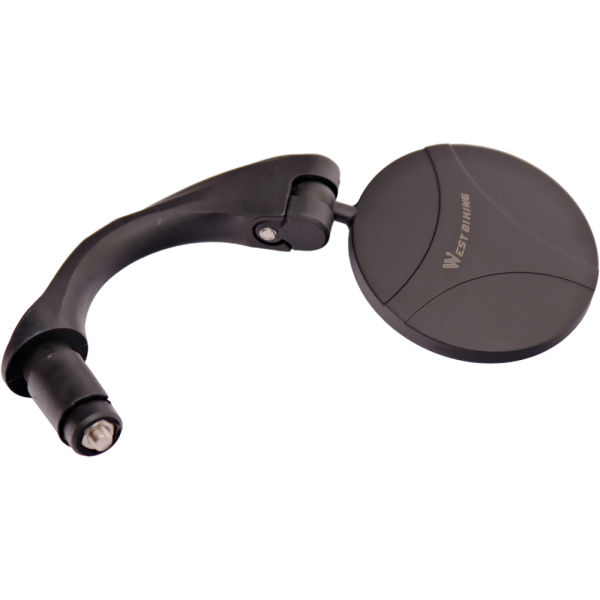 Велосипедное зеркало в ручку руля, стеклян. линзы высокой четкости, основа-алюм,  West biking арт. 0720020