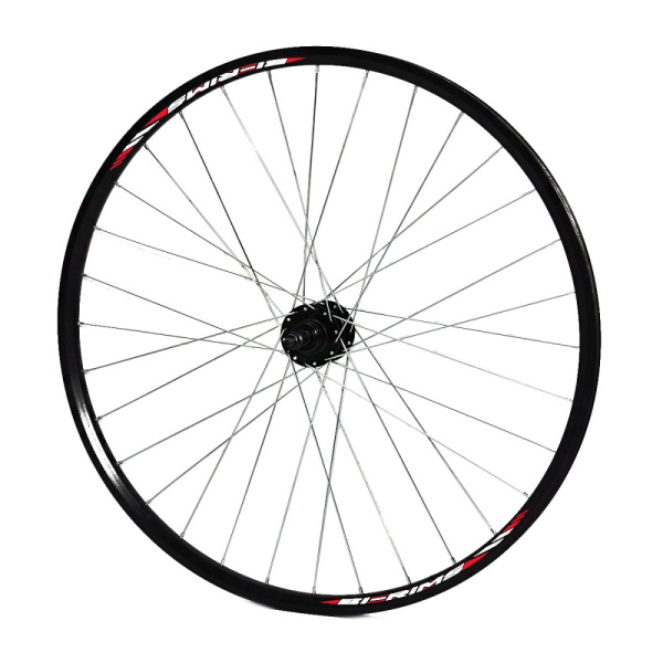 Колесо 28-29" заднее, алю. дв. обод, 32сп, вт. WZ-A208R алю, гайки, диск, трещ, LA-035