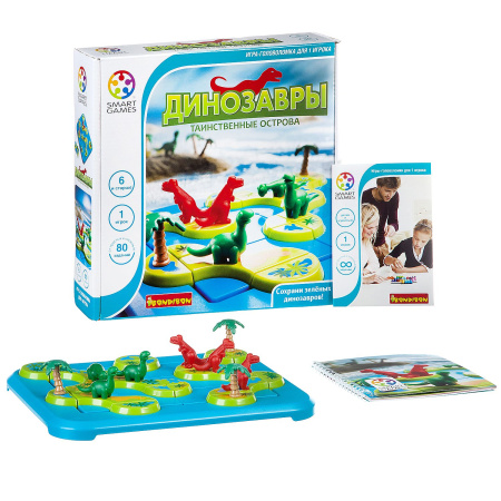Логическая игра Bondibon Динозавры.Таинственные острова
