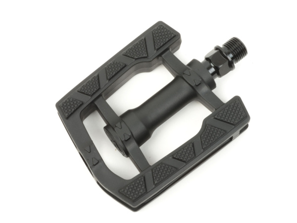 Педали AUTHOR APD-198-Cmp-EPB, 8-34001015, пластик, с резин. накладками, облегч. 262г, черные