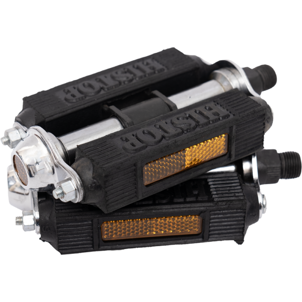 Педали металло-резиновая  М14х1.25, с шариковым подшипником, "Мечта колхозника"