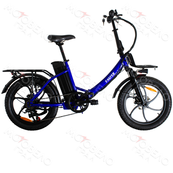 Электровелосипед FASTER RLSD-042 20", 240W, цвет синий СКЛАДНОЙ