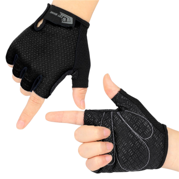 Велосипедные перчатки West Biking, лайкра, искусственная кожа, микрофибра, спандекс, застежка velcro