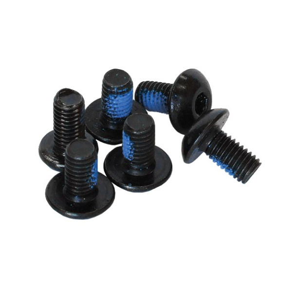 Болты для крепл. торм. диска, CRB-6PB, 3-466, фикс. резьбы, М5, сталь, черные, 6шт., CLARKS