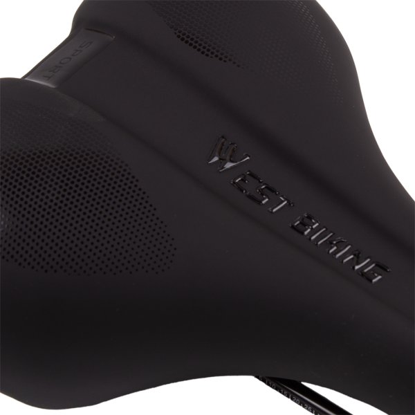 Седло West Biking MTB 176, 18,8×26,5 см, вес 452 г, универсальное, замок в комплекте