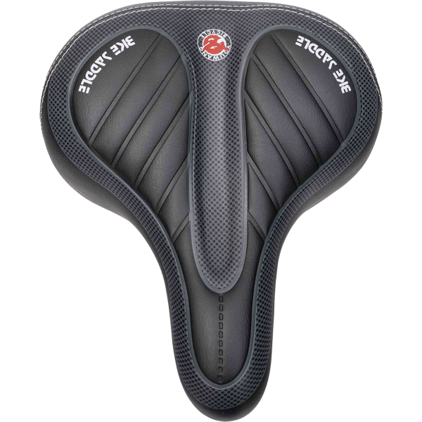 Седло велосипедное YW-AZ-125, 250х210мм, широкое, мягкое, с эластомером, с замком,  (упак=30шт.), цена за 1шт. - 16,81р., за упак=15,13р