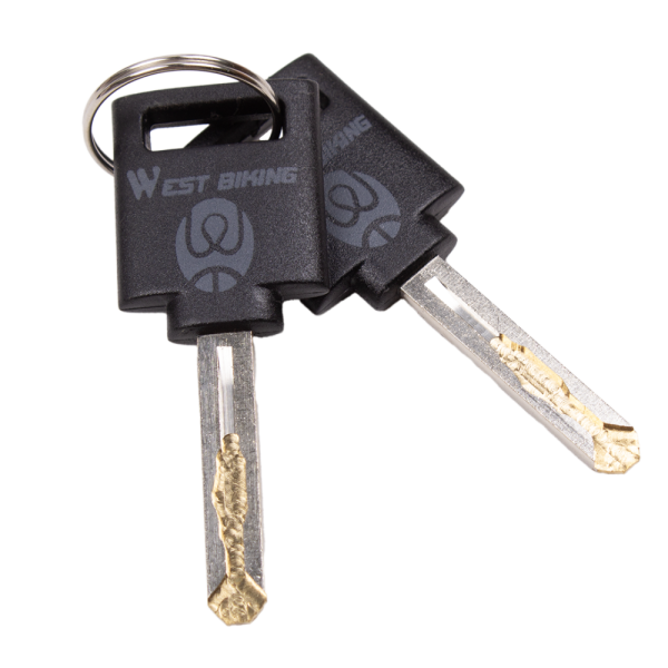 Противоугонный складной замок West Biking 88см, с 4-значным кодовым механизмом, из сплава цинка и стали