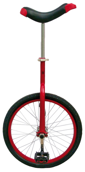 Уницикл FUN 20", 5-659324 сталь, красн., алюм. обод 36 спиц, картр. подш.