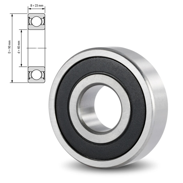 Подшипник , 180308С17 (6308.2RS) (40x90x23) АПП