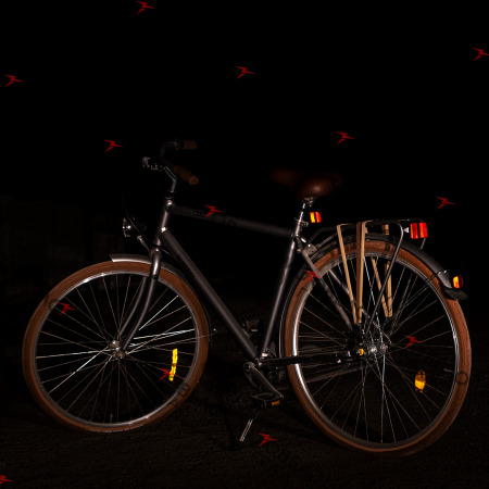 Катафот красный с гайкой для велосипедов