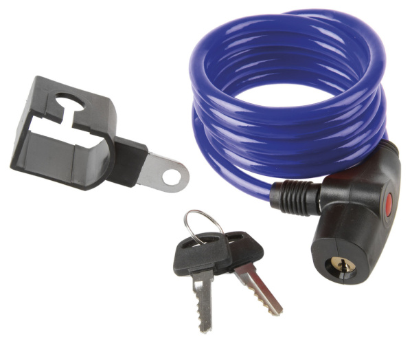 Замок 5-233778 вело 8х1500мм автом. с креплением цвета в ассорт. (60)