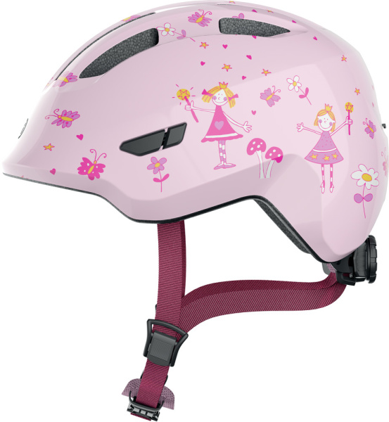 Шлем 05-0067257 Smiley 3.0 детский S(45-50) с регулир., 230гр, 8отв, сетка от насекомых, розовый с б