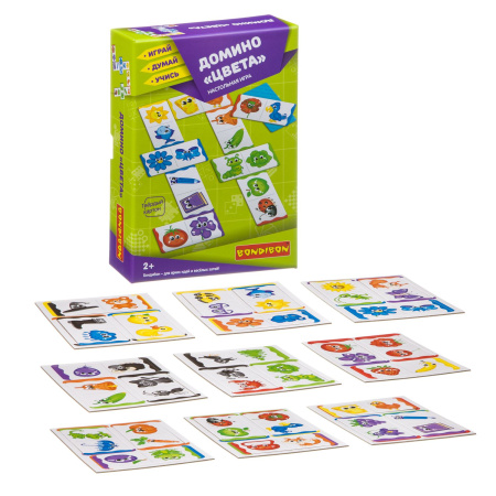 Домино Цвета- настольная игра Bondibon