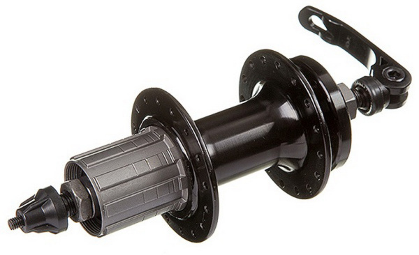 Втулка 00-180255 алюминий. зад. 32отв. д/диск. 8/9ск. 2 пром. подш., с эксц.135мм черная