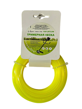 триммерная леска (квадрат) 2.4mm*15m  Китай. Артикул 230005
