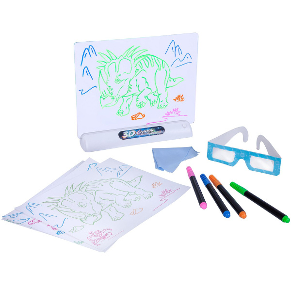 Обучающие игры Bondibon Доска для рисования с 3D эффектом ДИНОЗАВРЫ